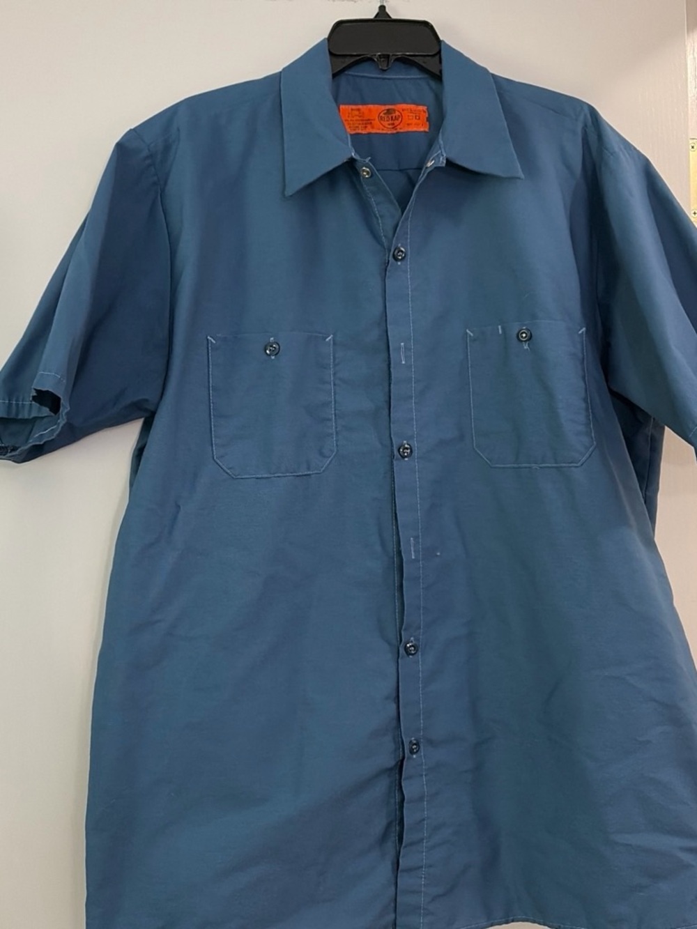 Men's Casual Short-Sleeve Button-Down Shirt - Blue